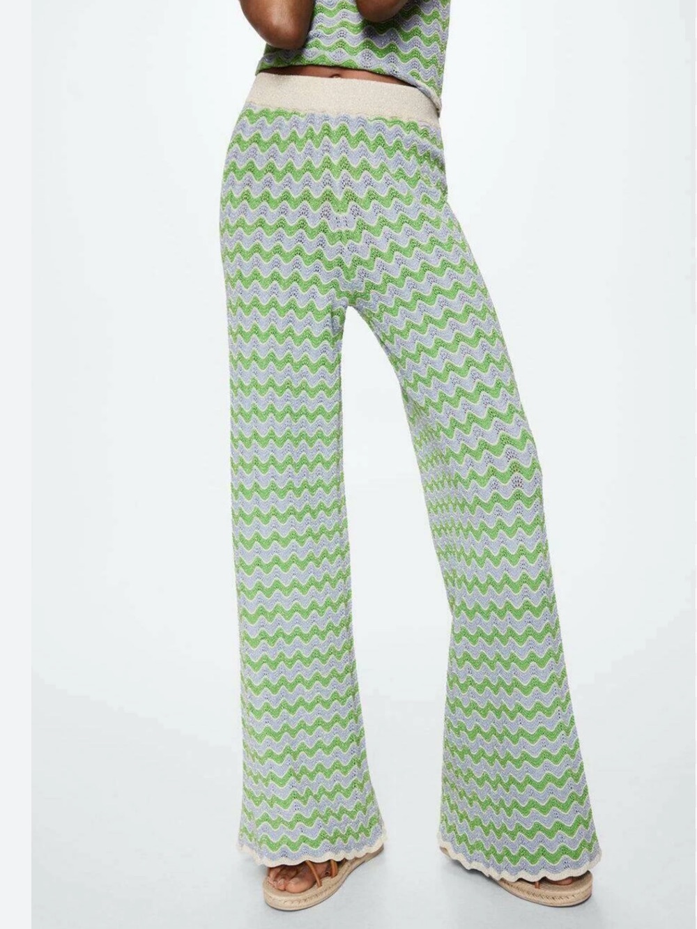 Mango Knit Pants Size: M